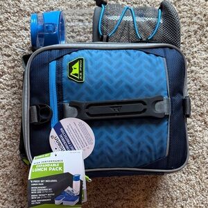 Expandable Lunch Pack with Blue Accents